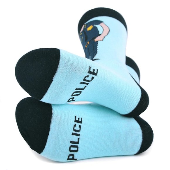 Men's Police Officer Novelty Socks - Picture 2 of 4